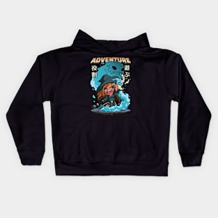 Anime Gaming Adventure RPG Witch Kids Hoodie